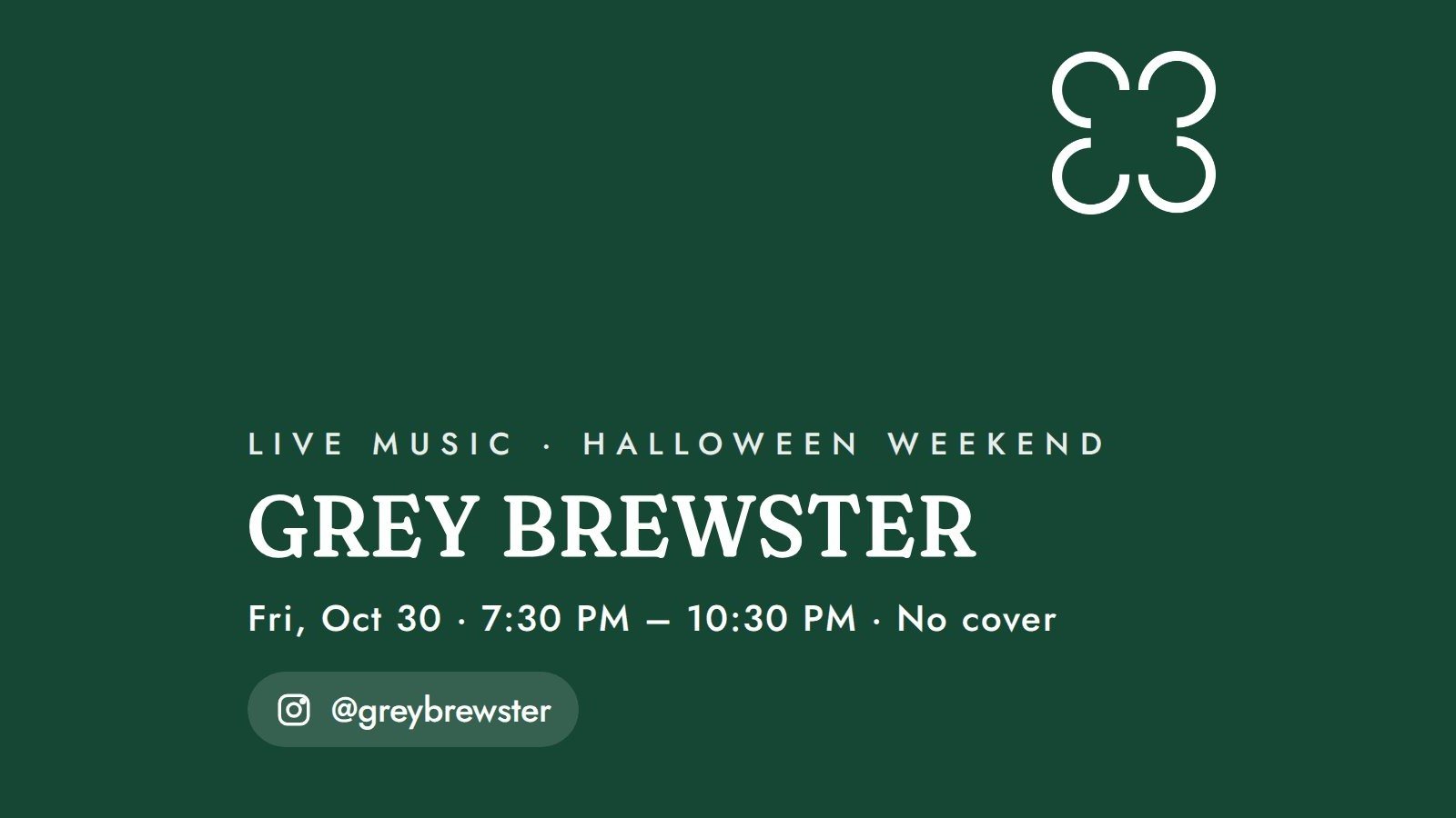 Cover photo for Live Music: Grey Brewster